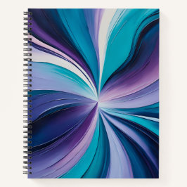 Cuaderno Bloc de notas de pintura de color con pintura al ó