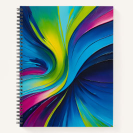 Cuaderno Bloc de notas de pintura de color con pintura al ó