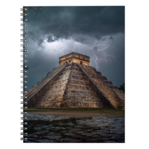 Cuaderno Bloc de notas de pirámide Chichen Itza Stormlit
