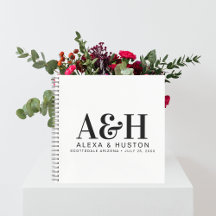 Bloc de notas de planeamiento de monograma de Pers