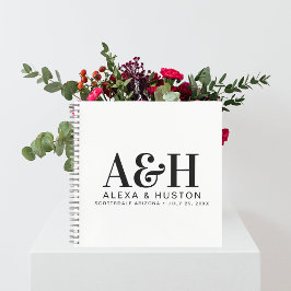 Cuaderno Bloc de notas de planeamiento de monograma de Pers