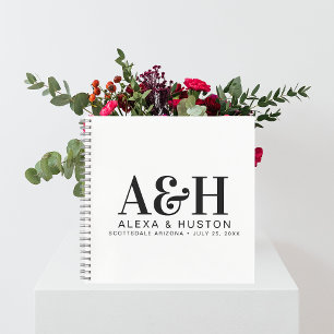 Cuaderno Bloc de notas de planeamiento de monograma de Pers