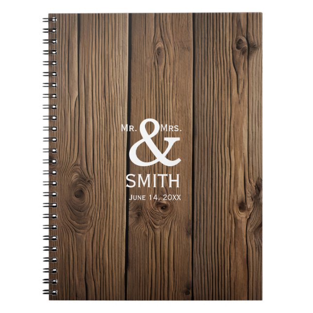 Cuaderno bloc de notas de planificador de libros de invitad (Frente)