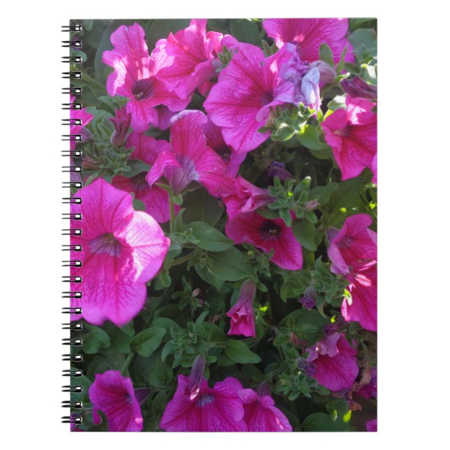 Cuaderno Bloc de notas de plantas rosadas (Frente)