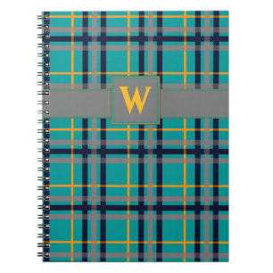 Cuaderno Bloc de notas de plástico azul y Naranja