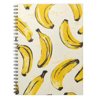 Cuaderno Bloc de notas de plátano vintage