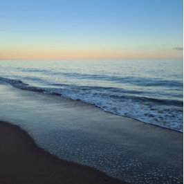 Cuaderno Bloc de notas de playa Tranquil Devon Sunset