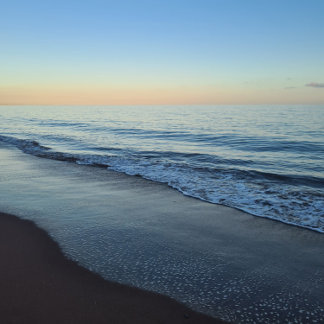 Cuaderno Bloc de notas de playa Tranquil Devon Sunset