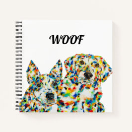 Cuaderno Bloc de notas de Plott Hound y Australian Shepherd