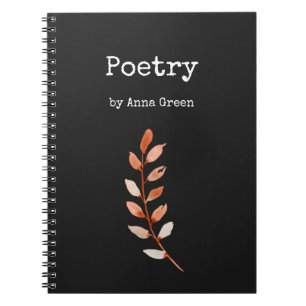 Cuaderno Bloc de notas de poesía