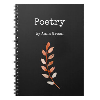 Cuaderno Bloc de notas de poesía