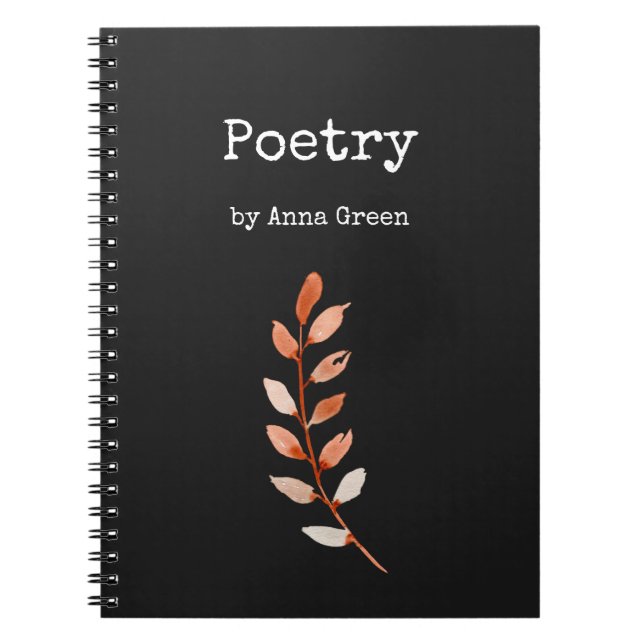Cuaderno Bloc de notas de poesía (Frente)