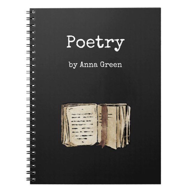 Cuaderno Bloc de notas de poesía (Frente)