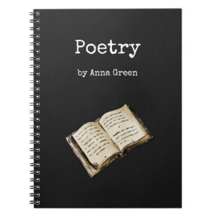 Cuaderno Bloc de notas de poesía