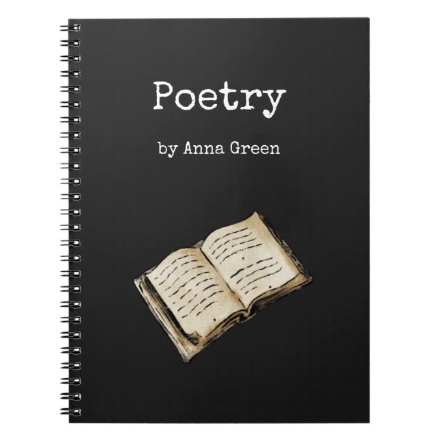Cuaderno Bloc de notas de poesía (Frente)