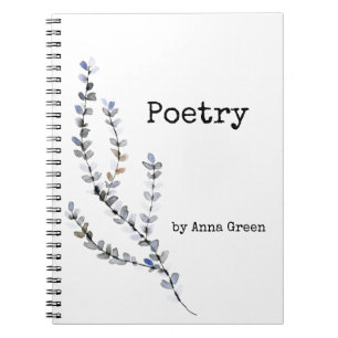 Cuaderno Bloc de notas de poesía