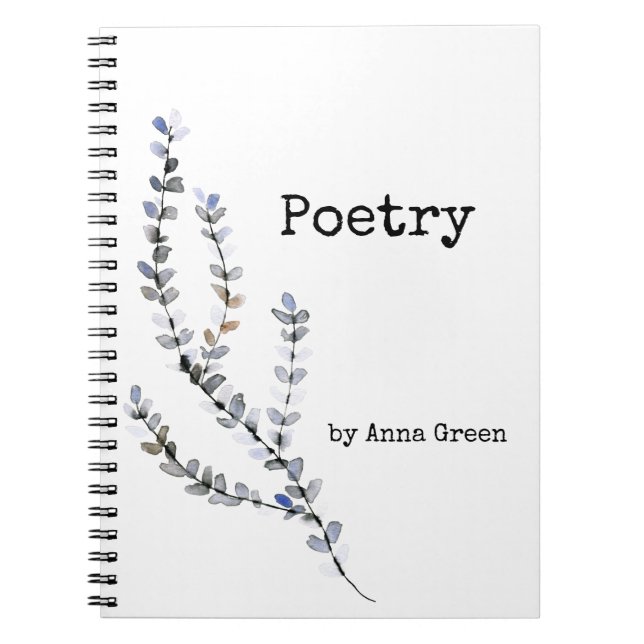 Cuaderno Bloc de notas de poesía (Frente)