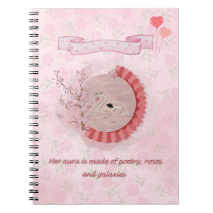 Cuaderno Bloc de notas de poesía y Rosas