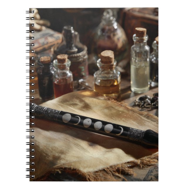 Cuaderno Bloc de notas de posición Alchemy Moon Phases (Frente)