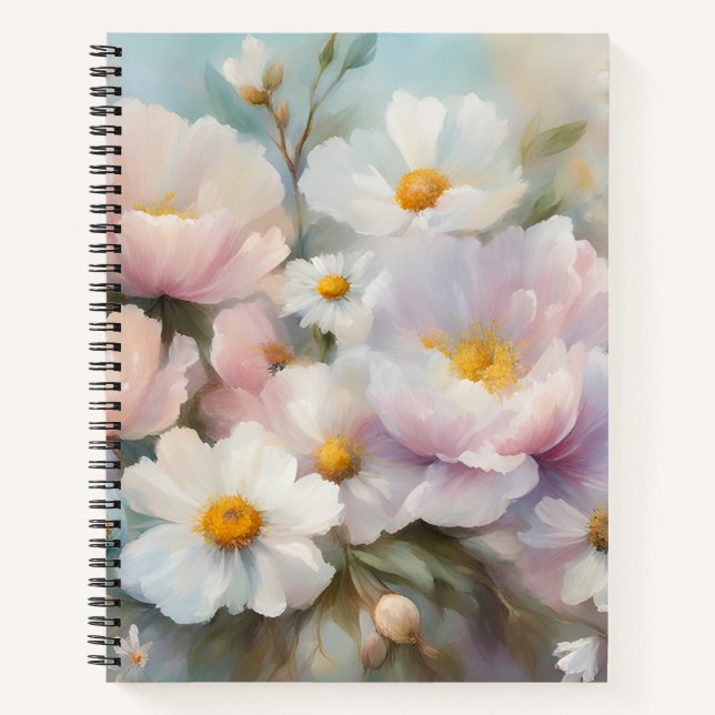 Cuaderno Bloc de notas de primavera Pastel (Anverso)