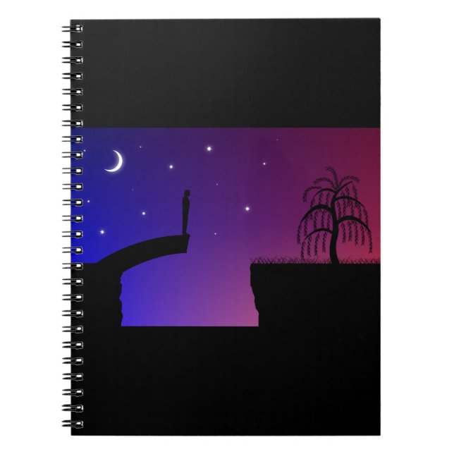 Cuaderno Bloc de notas de puente roto (Frente)