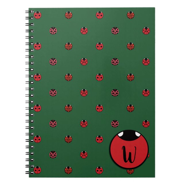 Cuaderno Bloc de notas de puntos de polka (Frente)