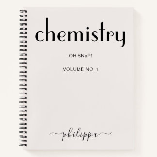 Cuaderno Bloc de notas de química personalista pekinesa