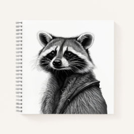 Cuaderno bloc de notas de Raccoon