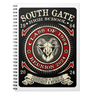 Cuaderno Bloc de notas de Rams de la Escuela Secundaria Sou