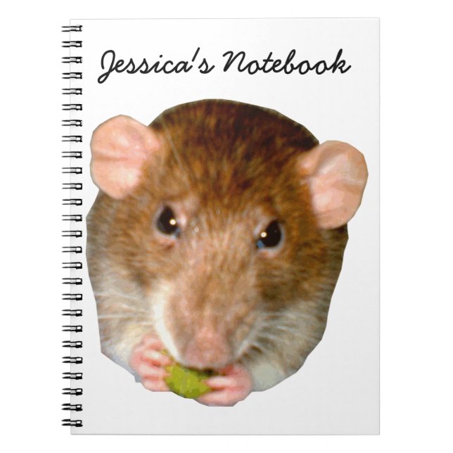 Cuaderno Bloc de notas de rata hambrienta (Frente)