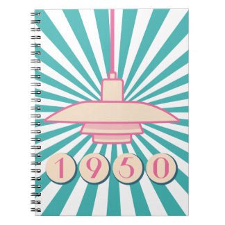 Cuaderno Bloc de notas de reactivación retro de los años 50