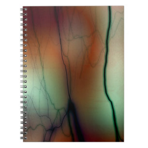 Cuaderno bloc de notas de relámpago abstracto