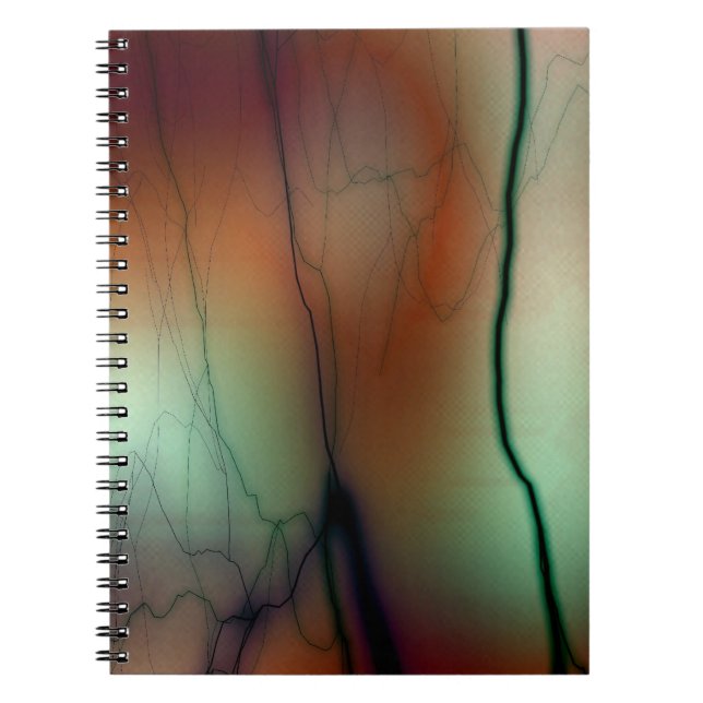 Cuaderno bloc de notas de relámpago abstracto (Frente)
