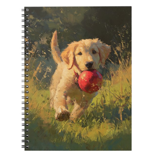 Cuaderno Bloc de notas de reproducción de papel dorado (Frente)