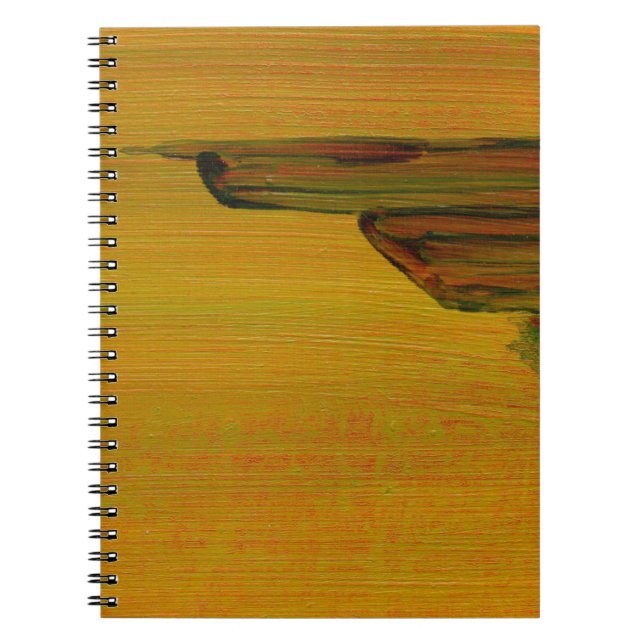 Cuaderno bloc de notas de resumen amarillo (Frente)