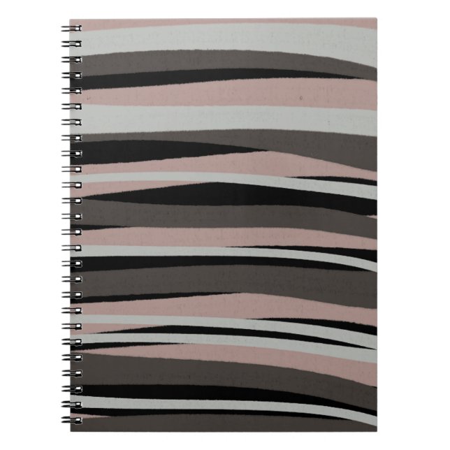 Cuaderno Bloc de notas de resumen de Moda mínima de Boho (Frente)