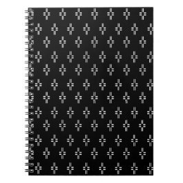 Cuaderno Bloc de notas de resumen en blanco y negro