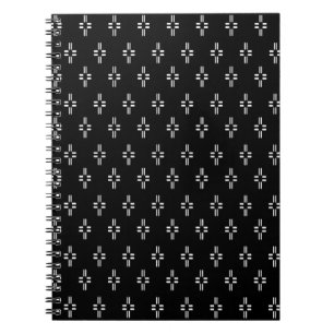 Cuaderno Bloc de notas de resumen en blanco y negro