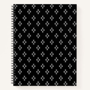 Cuaderno Bloc de notas de resumen en blanco y negro