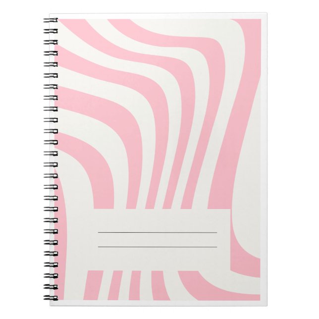 Cuaderno Bloc de notas de resumen rosa (Frente)