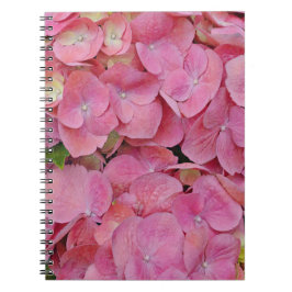 Cuaderno Bloc de notas de revistas de hidrangea rosa