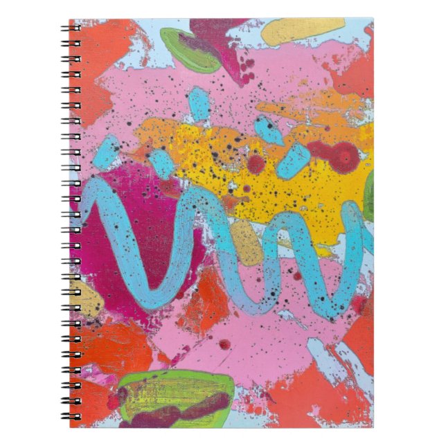 Cuaderno Bloc de notas de río azul (Frente)