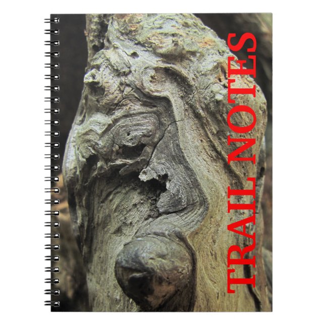 Cuaderno Bloc de notas de rodillas de árbol de ciprés (Frente)