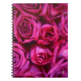 Cuaderno Bloc de notas de rosas