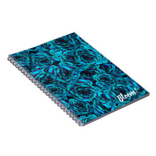 Cuaderno Bloc de notas de Rosas azules