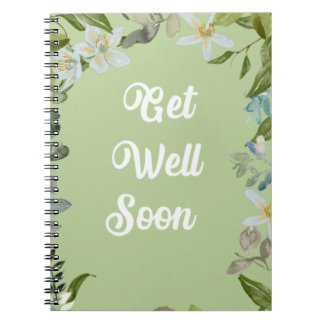 Cuaderno Bloc de notas de saludo rápido de Floral
