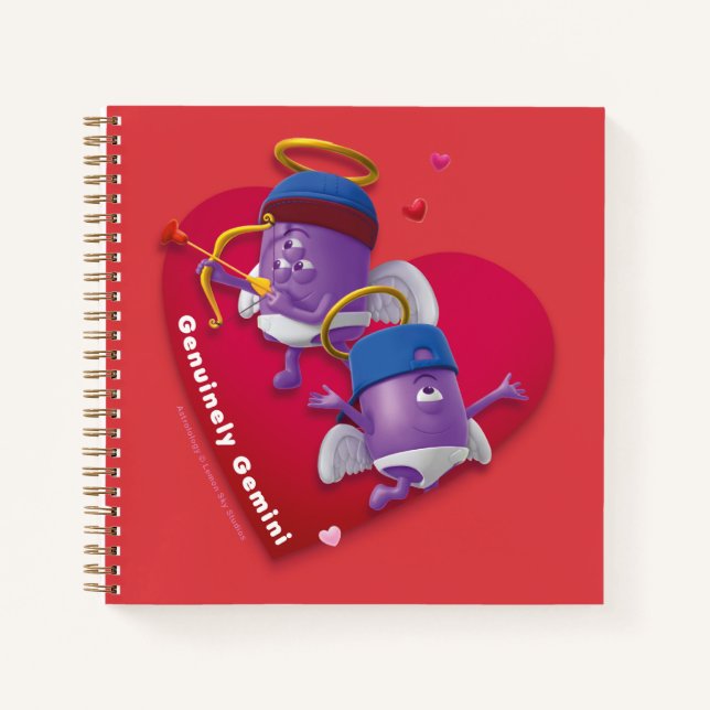 Cuaderno Bloc de notas de San Valentín para Gemini (Anverso)