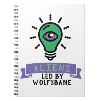 Cuaderno bloc de notas de Scrimo Team Alien