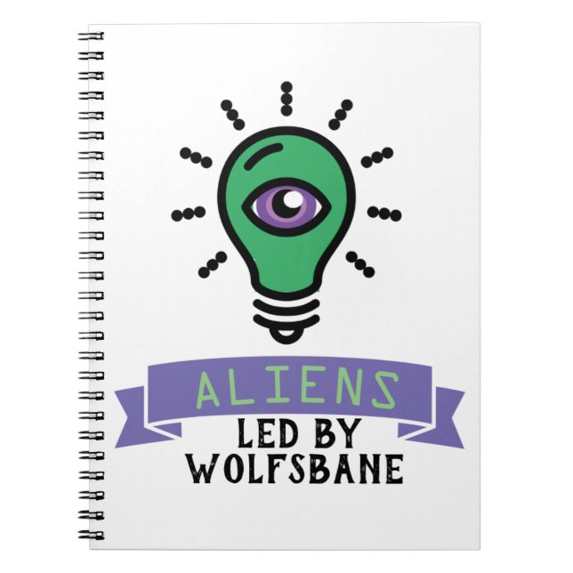 Cuaderno bloc de notas de Scrimo Team Alien (Frente)
