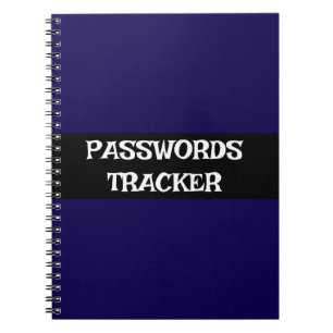 Cuaderno Bloc de notas de SEGUIMIENTO DE CONTRASEÑAS DE per